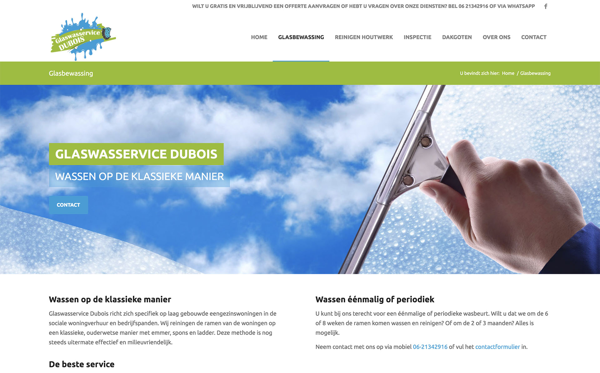 Reclamebureau Friesland - VORM ELEVEN CC Damwoude - Leeuwarden - Internet - Glaswasservice Dubois